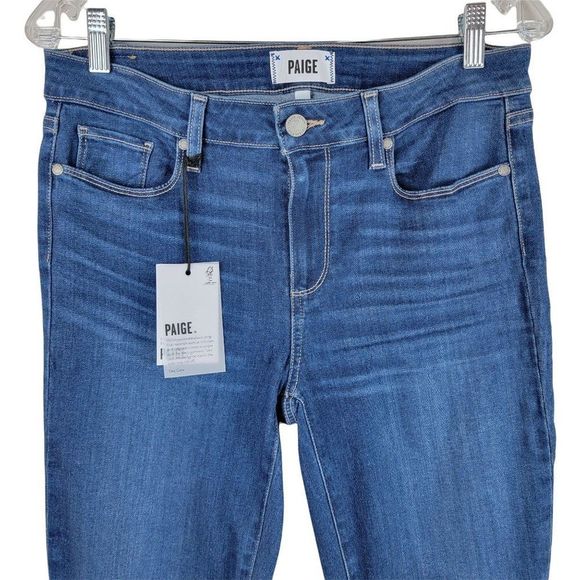 PAIGE Radko Blue Verdugo Ankle Skinny High Rise Jeans Size 30 with defects - Picture 5 of 13